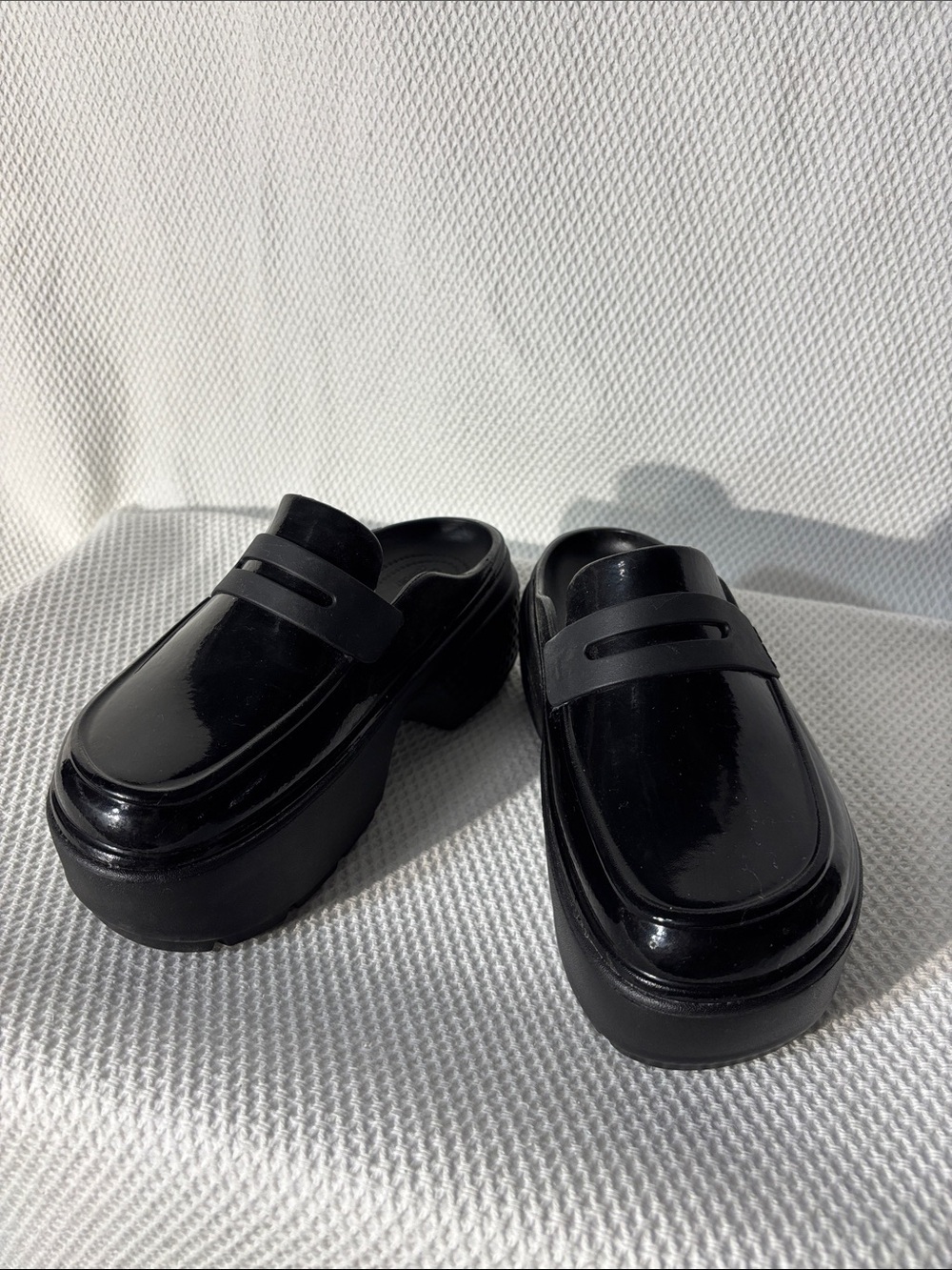 CROCS Sz 8 Stomp High Shine Platform Slip-On Loafers Unisex NEW WITHOUT TAG